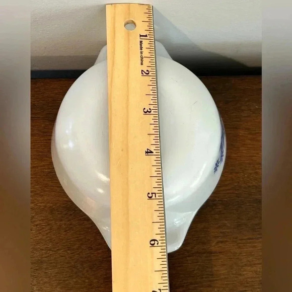 Anchor Hocking Fire King Blue Corn
Flower 12oz Casserole Dish #472 Pristine Cond - Picture 7 of 9